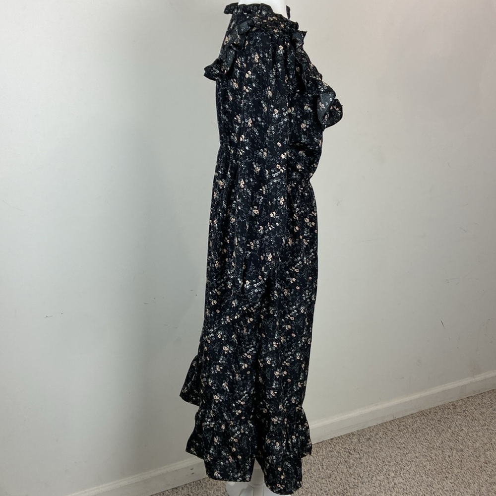 Baltic Born Black Floral Midi Dress - Picture 8 of 14